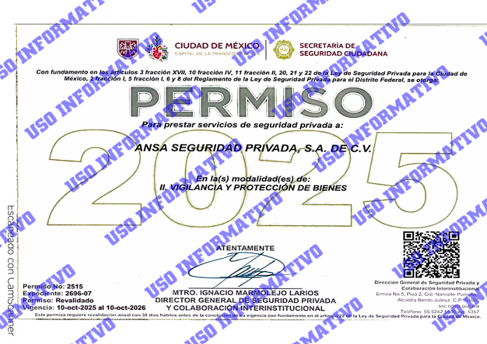 Permiso SSC CDMX